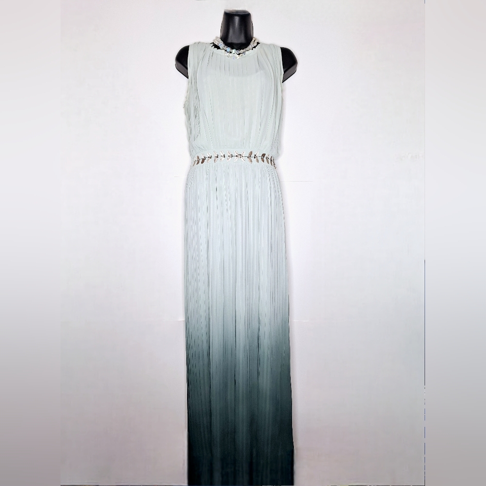 Lauren Conrad Runway" The Ombre Goddass" Quite lux.,accordian,formal maxi dress.